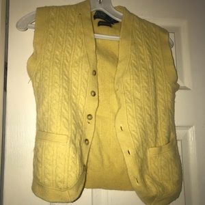 Yellow polo vest
